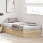 vidaXL Κρεβάτι αποθήκευσης με πλαίσιο Sonoma Oak 80x200 εκ