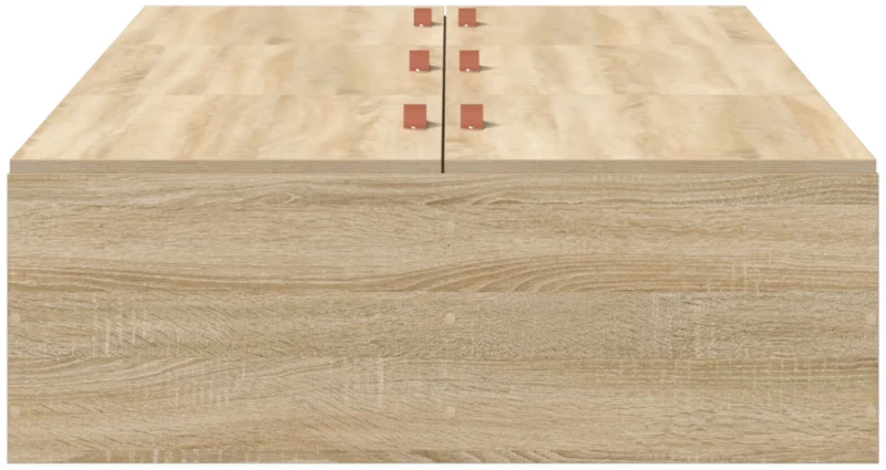 vidaXL Κρεβάτι αποθήκευσης με πλαίσιο Sonoma Oak 80x200 εκ