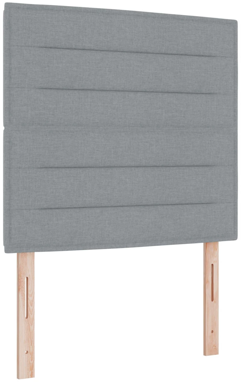 vidaXL Κρεβάτι με Σπαστό Στρώμα Ανοιχτό Γκρι 120x200 cm Ύφασμα