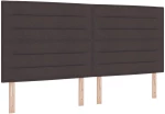 vidaXL Κρεβάτι Box Spring με Στρώμα Καφέ 200x200 εκ Υφάσμα