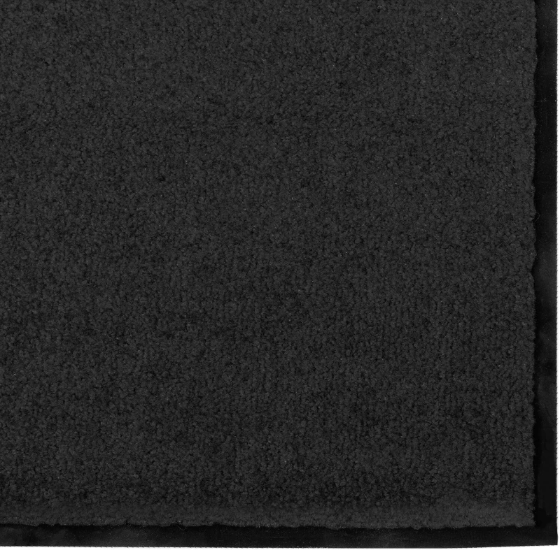 vidaXL Πατάκι Πόρτας Ορθογώνιο Μαύρο 120x180 εκ