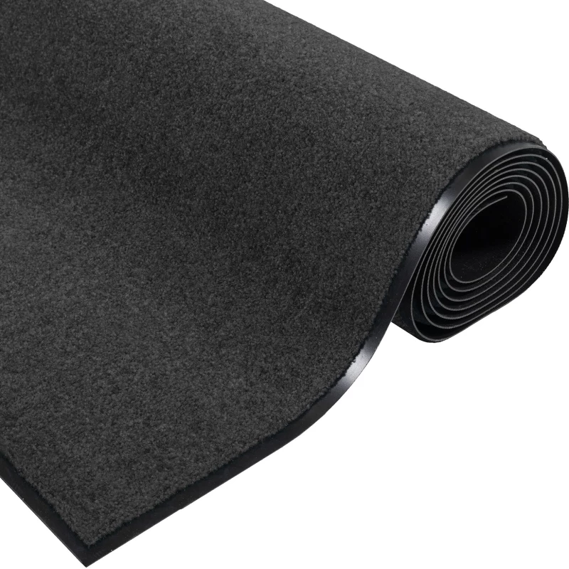 vidaXL Πατάκι πόρτας Ορθογώνιο σε Ανθρακί 60x180 εκ