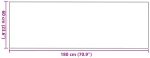 vidaXL Πατάκι Πόρτας Ρογκόν Κόκκινο 60x180 εκ.