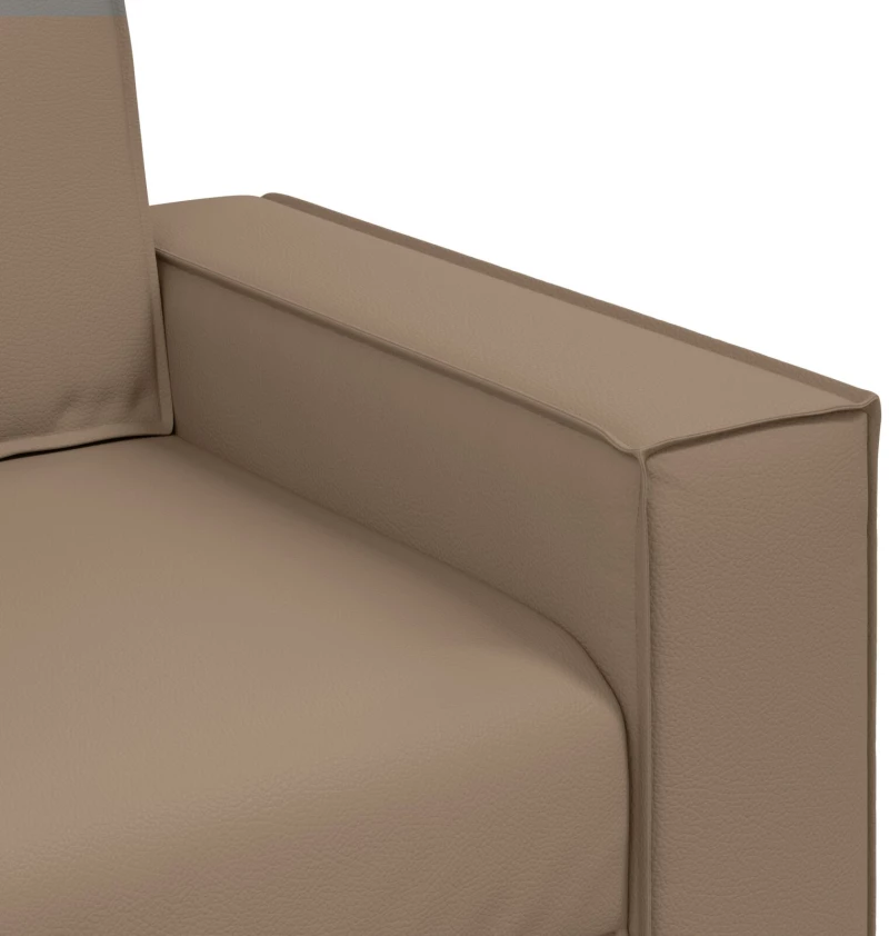 vidaXL Καναπές Loveseat Καπουτσίνο 140 εκ Συνθετικό Δέρμα