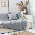 Ριχτάρι Benito Grey Nima Τριθέσιο 180x300cm Βαμβάκι-Πολυέστερ