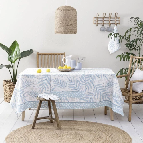 Τραπεζομάντηλο Cabo Light Blue Nima 150X190 100% Βαμβάκι