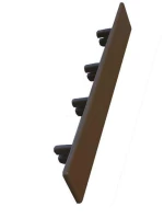 Τάπα Πλαστική Για Deck Δαπέδου 80110 2,5/14,6cm Dark Brown NewPlan