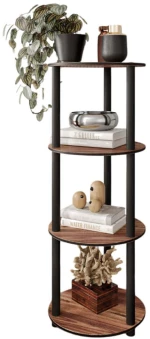 Ραφιέρα Δαπέδου 282PTR1128 Φ34x106cm Walnut