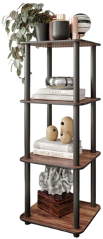 Ραφιέρα Δαπέδου 282PTR1136 34x34x106cm Walnut
