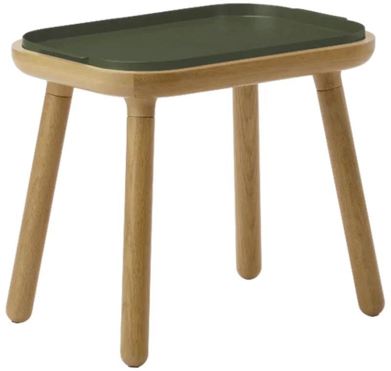 Τραπεζάκι Ψηλό Paff 5610C5610-2C5617 50x35x43cm Oak Olive Green Umage