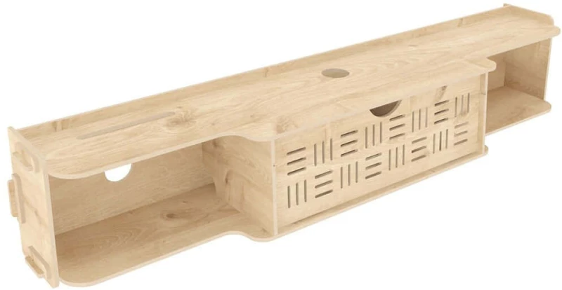 Έπιπλο Τηλεόρασης Επιτοίχιο Pare 875ZNA4647 140x25x25cm Oak