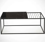 Τραπέζι Σαλονιού Zinus 801CMY2845 95x55x43cm Marlbe Effect Black