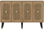 Μπουφές Desari 327ODS1230 120x30x80cm Oak-Gold Μοριοσανίδα, Μελαμίνη