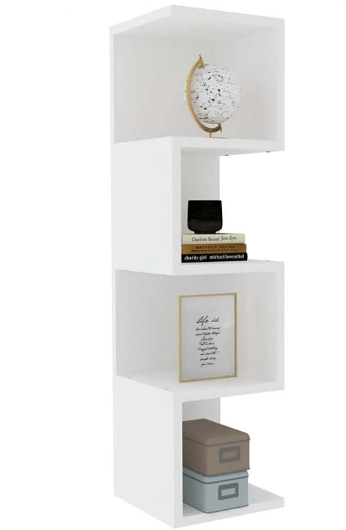 Ραφιέρα Δαπέδου Alin 495SSE1102 25x27x95cm White