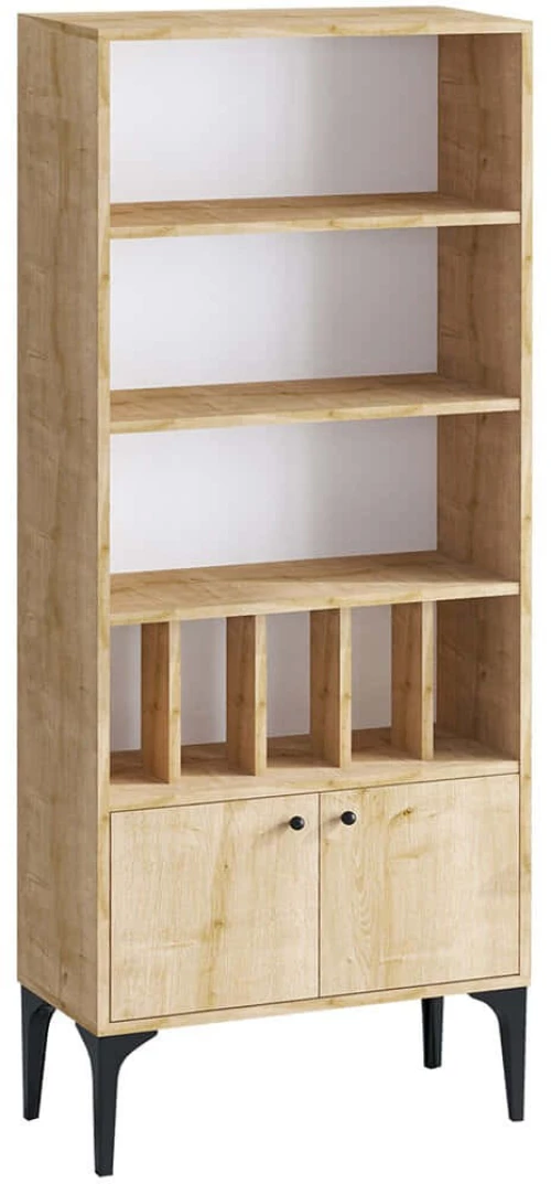 Βιβλιοθήκη Spica 393MRD1232 60x30x175cm Oak