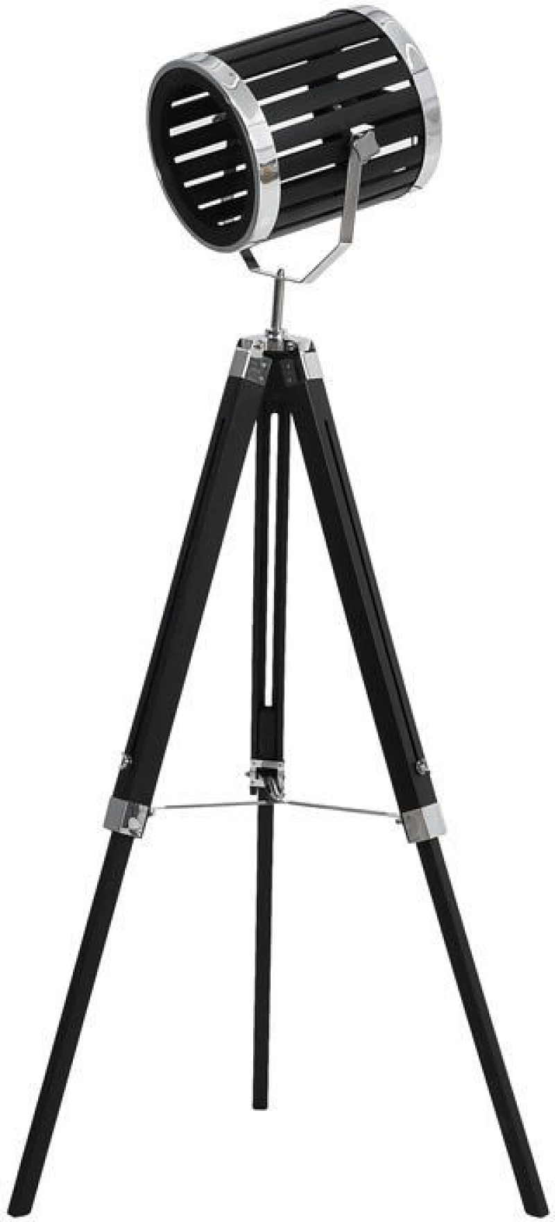 Φωτιστικό Δαπέδου FL14002 Fylliana Μαύρο - Ασημί Ε27 64x64x155 εκ.