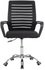 ΚΑΡΕΚΛΑ ΓΡΑΦΕΙΟΥ TRAIL2  ΜΑΥΡΟ MESH-ΠΟΔΙ ΧΡΩΜΙΟΥ 62x59x120Yεκ.