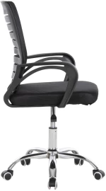 ΚΑΡΕΚΛΑ ΓΡΑΦΕΙΟΥ TRAIL2  ΜΑΥΡΟ MESH-ΠΟΔΙ ΧΡΩΜΙΟΥ 62x59x120Yεκ.