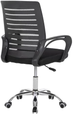 ΚΑΡΕΚΛΑ ΓΡΑΦΕΙΟΥ TRAIL2  ΜΑΥΡΟ MESH-ΠΟΔΙ ΧΡΩΜΙΟΥ 62x59x120Yεκ.
