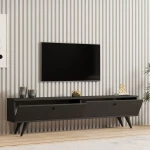 Έπιπλο τηλεόρασης Jate ανθρακί 160x25x40 εκ. 160x25x45 εκ.