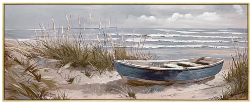 Πίνακας σε καμβά Barcu I Inart με πλαίσιο 150x3.5x60εκ