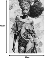 Πίνακας σε καμβά Georgina I Inart 80x3x120εκ