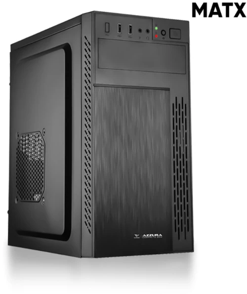 ALCATROZ MATX PC CASE AZZURA COMPACTO 500 BLACK