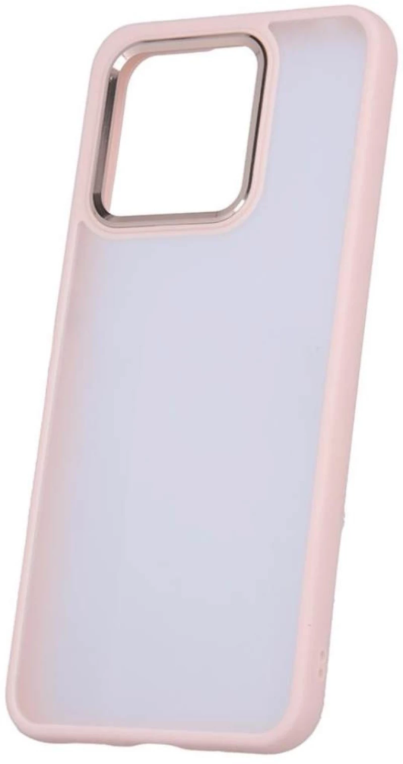 Σκληρή Θήκη Satin Matt για Xiaomi Redmi Note 13 Pro 4G / Poco M6 Pro - Ροζ Πλαίσιο
