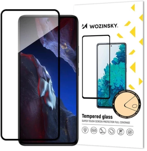 Τζαμάκι Προστασίας Wozinsky FULL GLUE για Xiaomi Poco F5 Pro - Μαύρο Πλαίσιο
