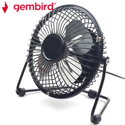 Gembird Ανεμιστήρας Επιφάνειας Εργασίας 4 ιντσών USB - Μαύρο NF-03