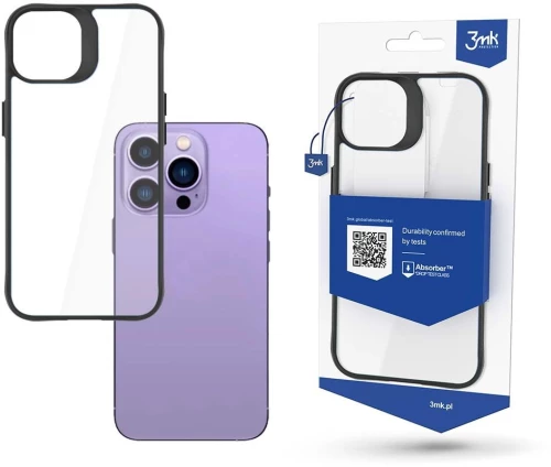Θήκη Satin Armor 3mK για iPhone 14 Pro - Μαύρο Πλαίσιο