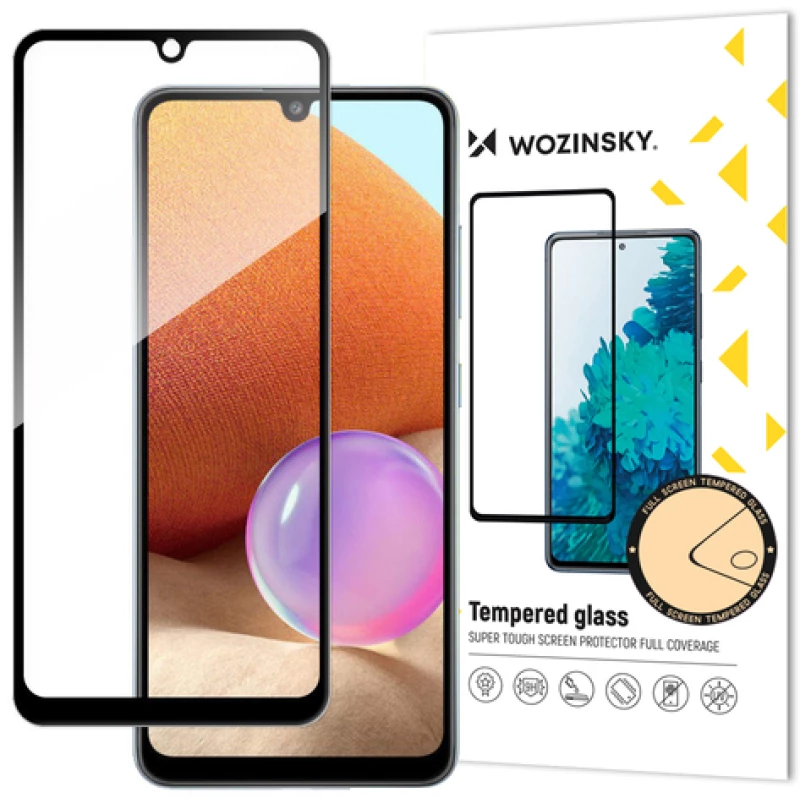 Tempered Glass WOZINSKY FULL GLUE για Samsung Galaxy A32 4G - Μαύρο Πλαίσιο