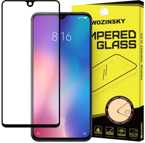Tempered Glass Full Glue WOZINSKY για Xiaomi Mi 9 SE - Μαύρο Πλαίσιο