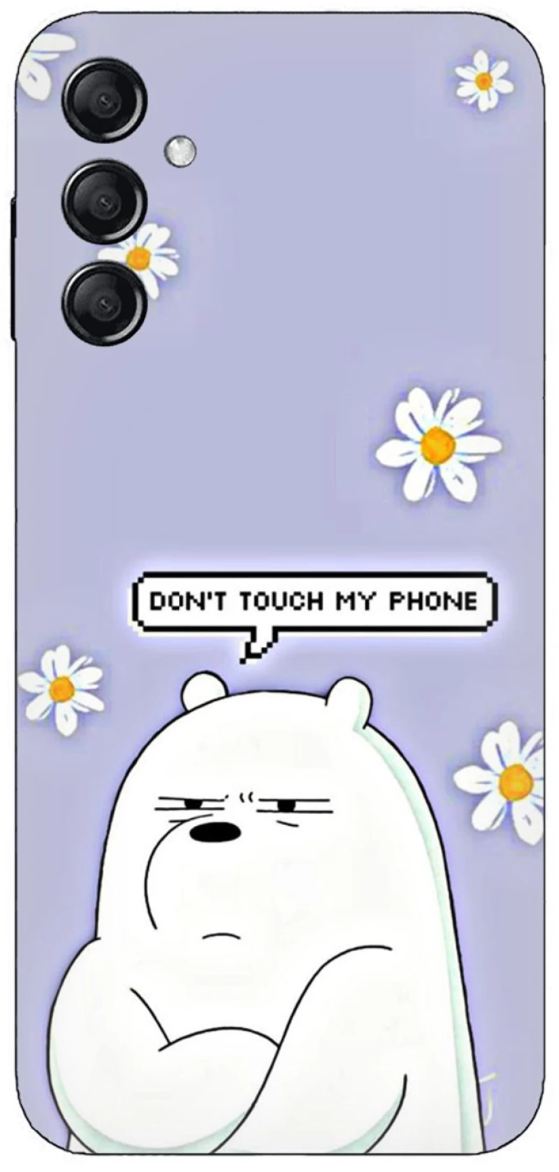 Don't Touch My Phone Bear Case θήκη για Samsung Galaxy S24 5G