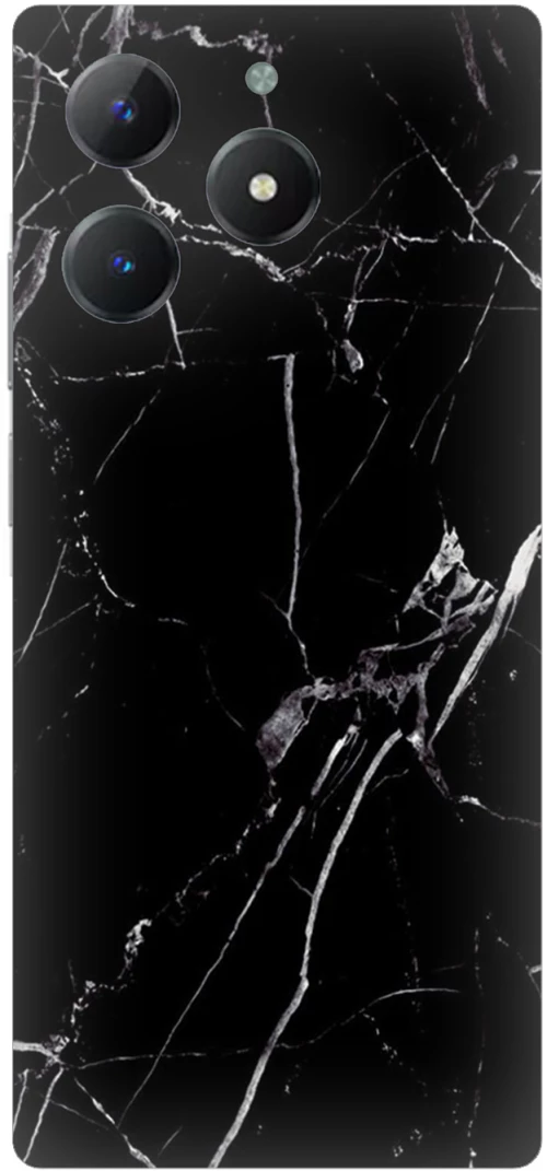 Marble Black Silicone Case θήκη για Realme C63 4G