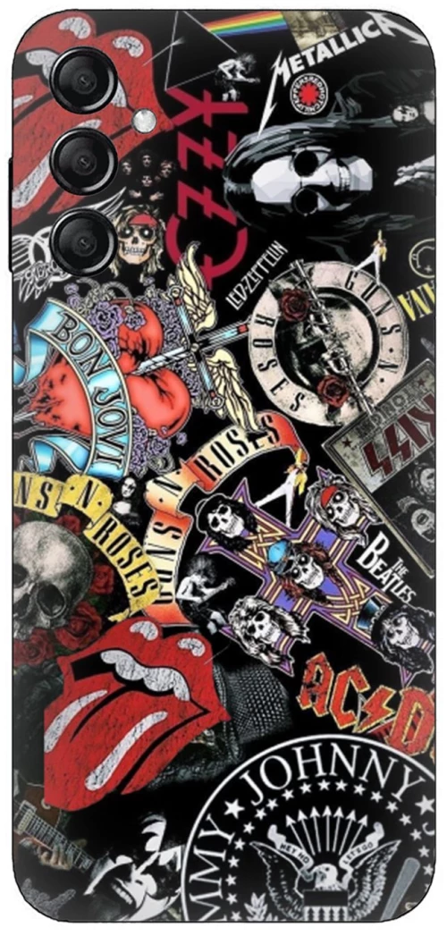 Rock Bands Silicone Case θήκη για Samsung Galaxy M35 5G