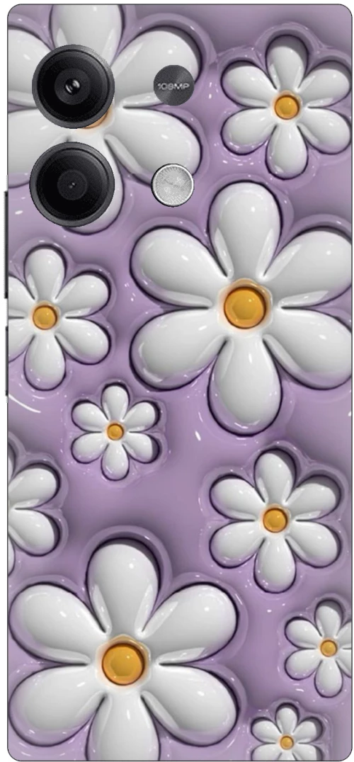 Flowers in Purple Θήκη για Xiaomi Redmi Note 13 4G