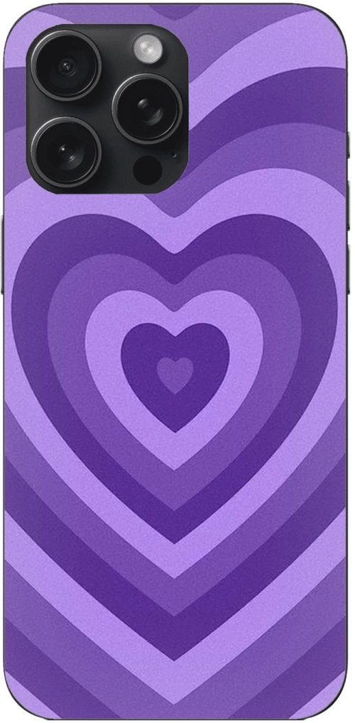 Purple Hearts Θήκη για iPhone 16 Pro Max