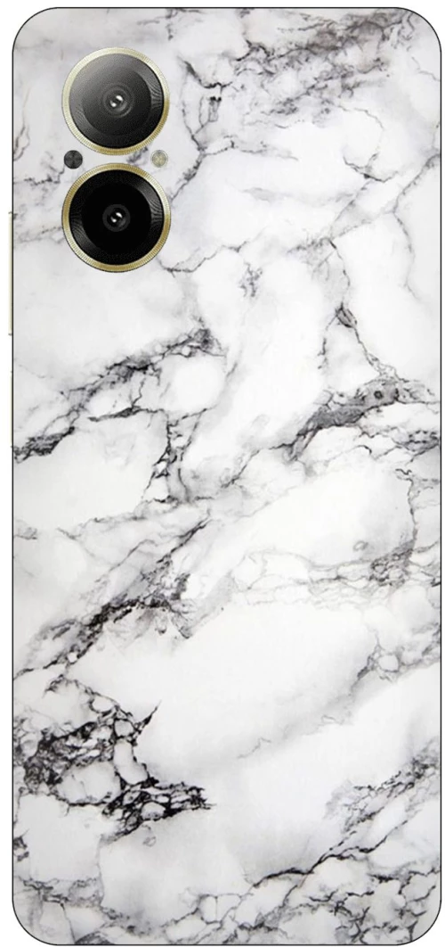 Marble White Silicone Case θήκη για Realme C67