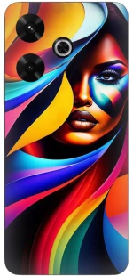 Colorful Woman Silicone Case θήκη για Xiaomi Redmi 13 4G
