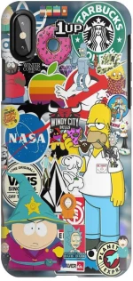 Brands Stickers Θήκη για iPhone XS Max