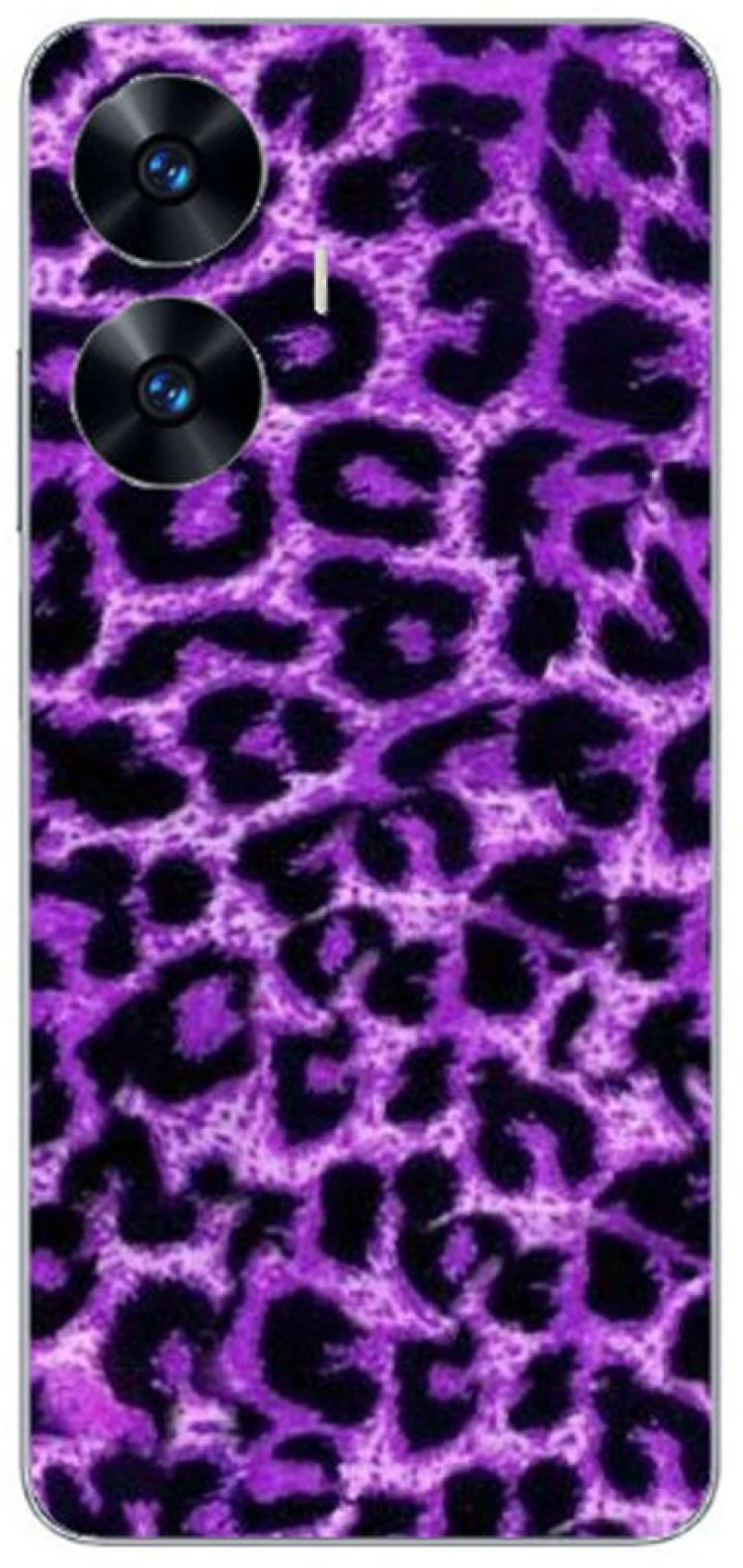 Purple Leopard Silicone case Θήκη για Realme C55