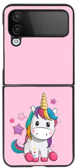 Premium Protective Hard Case Baby Unicorn Θήκη για Samsung Galaxy Z FLIP 4 Black