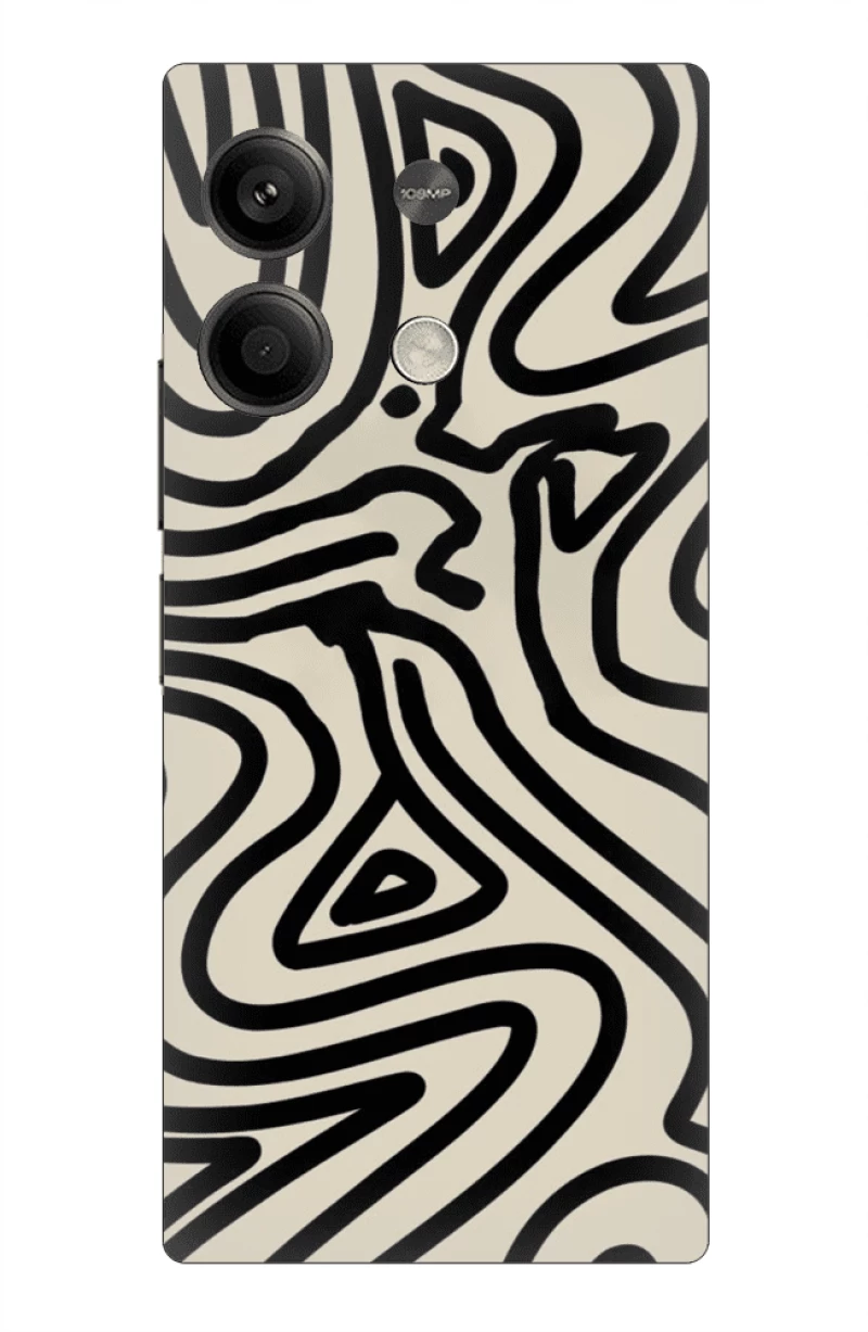 ABSTRACT ZEBRA Silicone Case Θήκη Xiaomi Note 13 Pro 5G