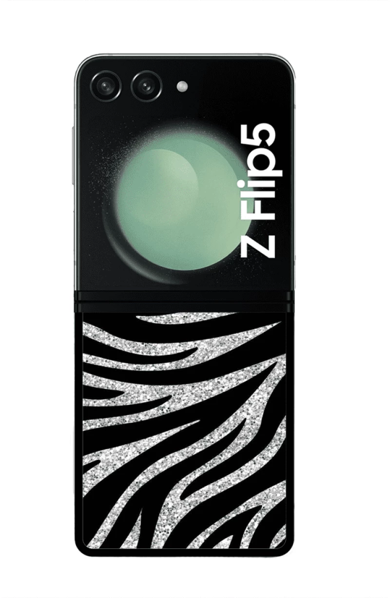 PREMIUM PROTECTIVE HARD CASE animal print zebra Θήκη για SAMSUNG GALAXY Z FLIP 5 black