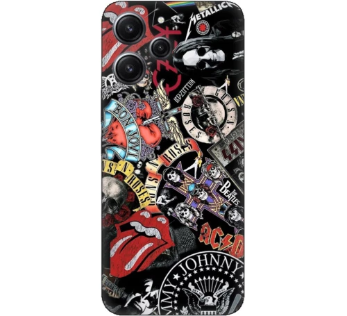 ROCK BANDS Silicone case Θήκη για Xiaomi Redmi 12