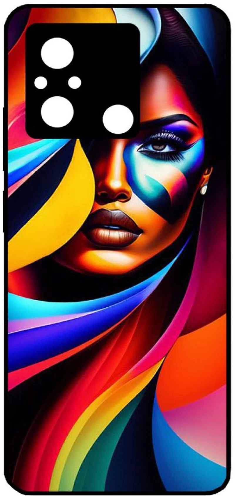 COLORFUL WOMAN Premium Protective Hard Case black Θήκη για Xiaomi Redmi 12C