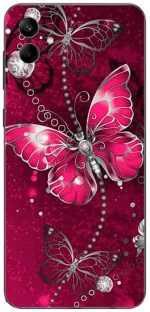 Butterfly Silicone Case θήκη για Samsung Galaxy A04 fuchsia