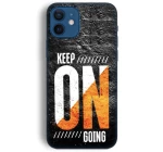 keep on going Silicone case Θήκη για Iphone 12 black