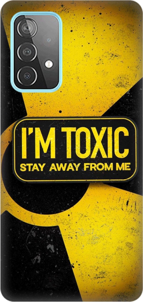 i'm toxic Silicone case Θήκη για Samsung Galaxy A53 5G yellow